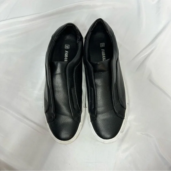 Faranzi Men’s Black/White Shoes Size 11 - Picture 3 of 6
